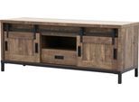 TV-Schrank OMG DESIGN "Stanley Lowboard", braun (espresso), B:150cm H:60cm T:45cm, Holzwerkstoff, Schränke, TV-Schrank, mit Schiebetür, Breite 120 cm, in zwei Breiten