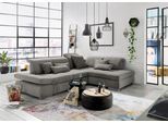 Ecksofa "SO 4100 mit komfortablen Federkern und Kopfteilverstellung", grau (grau 10), B:291cm H:80cm T:226cm, SET ONE BY MUSTERRING, Sofas, Ecksofa, wahlweise mit Bettfunktion und Sitztiefenverstellung, L-Form