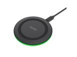 RAPOO Wireless Charger "XC110 Kabelloses QI-Ladepad, 10W", schwarz, B:9,44cm H:1,22cm T:9,44cm, Ladegeräte, Wireless Charger