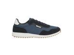 Bench Heren Brooke suède platte sportschoenen (Marine)