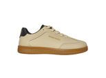 Original Penguin Heren Retro Ronde Neus Flat Sneakers (Crème)