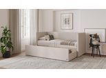 BRUNO Flexibett 80x200 in Beige | Tagesbett inkl. Matratze & Lattenrost