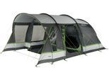 Tunnelzelt HIGH PEAK "Garda 5.0", grün (hellgrau, dunkelgrau, grün), Zelte, B/H/L: 320cm x 210cm x 550cm, B:320cm H:210cm L:550cm