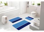 Badematte BATEX "Tandea", blau, H:27mm, Polyacryl, Badematten, Badematte, extra weiches und pflegeleichtes Garn