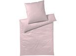 Bettwäsche ELEGANTE "Sister Stripe", rosa (rose), B/L: 155cm x 220cm, 1 Stk., 1 Stk., Mako-Jersey, B/L: 80cm x 80cm, 2 Stk., Mako-Jersey, Obermaterial: 100% Baumwolle, Bettwäsche, Bettwäsche, angenehmes Hautgefühl