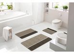 Badematte BATEX "Tandea", grau (taupe), H:27mm, Polyacryl, Badematten, Badematte, extra weiches und pflegeleichtes Garn