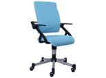 Paidi Jugenddrehstuhl, Blau, Kunststoff, Drehkreuz, 58x83-97x60 cm, Blauer Engel, Goldenes M, Stoffauswahl, Sitzfläche 360° drehbar, Arbeitszimmer, Bürostühle, Jugend- & Kinderschreibtischstühle