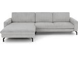 Ecksofa DIE PLANBAR "MP-IN20110 L-Form mit Kaltschaum-Polsterung", grau, B:302cm H:87cm T:178cm, 100% Polyester, Sofas, Ecksofa, optional mit Funktionen erhältlich