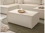 Hocker OTTO HOME "FINNLEY Struktur fein, Polsterhocker", beige (creme), B:102cm H:42cm T:69cm, Bezugstoff aus 90% recyeltem Material ;Aqua Clean ;Gramatur 580g/qm +/- 5%, Hocker, Hocker, passend zur Polster-Serie Finnley
