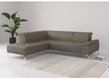 Ecksofa OTTO HOME "Caluna", grau (delphine), B:274cm H:81cm T:235cm, Sofas, Ecksofa, Inkl.Sitztiefenverstellung, wahlweise mit Kopf- und Armteilverstellung