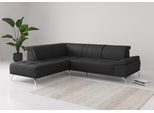 Ecksofa OTTO HOME "Caluna", schwarz, B:274cm H:81cm T:235cm, Sofas, Ecksofa, Inkl.Sitztiefenverstellung, wahlweise mit Kopf- und Armteilverstellung