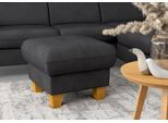 Polsterhocker OTTO HOME "Lindgren", grau (anthrazit), B:61cm H:46cm T:61cm, 100% Polyester, Hocker, Polsterhocker, mit Stauraum