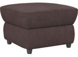 Hocker OTTO HOME "Boston", schwarz (charcoal), B:68cm H:45cm T:68cm, 100% Polyester, Hocker, Hocker, mit Stauraum