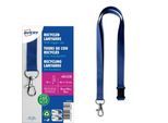 Avery Zweckform 4842B Recycling Lanyard 15 x 440 mm, blau, rPET, mit Karabiner, 10 Stück