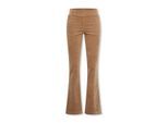 Helena Hart 7559 broek flair velvet camel
