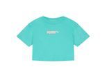 Puma Katoenen T-shirt met logo voor kinderen (Aqua)