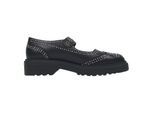 Dior D-Society Baby Versierde Mary Jane Flats in Zwart Leer