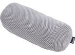 Nackenrolle DONE. "EIRA", silber, B:50cm H:22cm L:50cm, Polyester, Funktionskissen, Nackenrolle, Weicher Webstoff