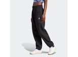Sporthose ADIDAS ORIGINALS "ESS JOGGER FT", Damen, Gr. XL, N-Gr, schwarz (schwarz, normal, gr.), Obermaterial: 100% Baumwolle, Hosen Sporthose