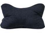 Nackenkissen GÖZZE "Cord Lesekissen Capri", schwarz, B:40cm H:19cm L:25cm, Polyester, Funktionskissen