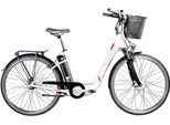 E-Bike ZÜNDAPP "Z517" Gr. 48, weiß (weiß, beere), Elektrofahrräder, 48cm, 28 Zoll (71,12cm), E Bike Damenfahrrad 28 Zoll 155 - 190 cm mit 7 Gang Nabenschaltung