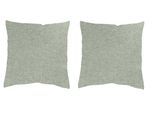 Dekokissen HOME WOHNIDEEN "LUCIO 2ER PACK MIT FÜLLUNG" Gr. 1, grün (hellgrün, unifarben), B:40cm L:40cm, Polyester, Dekokissen_Sitzkissen_Kissenhüllen
