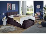 Boxspringbett HOME AFFAIRE "Fornoli", braun, B:140cm L:210cm, Komplettbetten, Boxspringbett, inkl. Topper und Bettkasten, H3 in zwei Matratzenarten