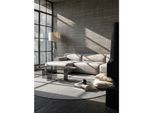 Niederflor-Teppich Uni Beige 133x133 cm - COLFOSCO Kadima Design