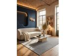 Flachgewebe-Teppich Berber-Tradition Silber 240x340 cm Uni meliert