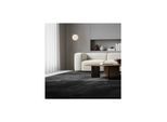 Kurzflorteppich Waschbar ISAR, einfarbig, aus Polyester, Schwarz, 240 x 340 cm