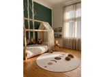 Kinderteppich Mondphasen Creme 160x160 cm Waschbar