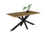 Livetastic , Schwarz, Plankeneiche , Holzwerkstoff , rechteckig , 90x78x200 cm ,
