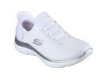 Skechers Summits Diamond Dream Textil Damen Weiß/Silber Sneaker