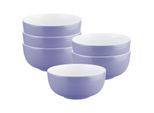 Schale SELTMANN WEIDEN "Müslischalen Liberty Pure Colors ø 15 cm 6er Set", lila (grape lila), B:15cm H:7cm T:15cm Ø:15cm, Schüsseln, Schale, Spülmaschinenfest, Mikrowellensicher, Ofenfest