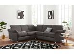 Ecksofa SIT & MORE "Darwin L-Form", grau (anthrazit), B:249cm H:83cm T:229cm, Sofas, Ecksofa, inklusive Federkern, wahlweise mit Kopfteilverstellung, Schlaffunktion