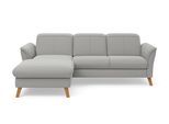 Ecksofa SIT & MORE "Romero L-Form", silber, B:245cm H:91cm T:178cm, 90% Polyester 10%Polyamid, Sofas, Ecksofa, wahlweise mit oder ohne Relax-Funktion, Schlaffunktion, Bettkasten