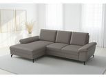 Ecksofa SIT & MORE "Chelsea L-Form, B: 264 cm, Leder, inkl. Sitztiefen-&Armteilverstellung", delphine, B:264cm H:89cm T:174cm, Sofas, Ecksofa, optional mit Schlaffunktion und Bettkasten
