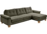 Ecksofa DIE PLANBAR "PP-LA19101 L-Form, Breite 316 cm", grau (forest), B:316cm H:86cm T:177cm, 88% Polyester;12% Polyamid, Sofas, Ecksofa, wahlweise mit Schlaffunktion und verstellbaren Kopfstützen, in Cord