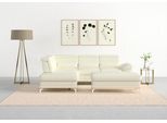 Ecksofa SIT & MORE "Cabrio L-Form, B: 274 cm, mit Sitztiefen-, Arm- & Kopfteilverstellung", weiß (altweiß), B:274cm H:87cm T:230cm, Sofas, Ecksofa, 3 Nierenkissen, Federkern, optional Schlaffunktion und Stauraum