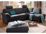 Ecksofa OTTO HOME "Borkum L-Form, B: 249 cm - OTTO. Verlässliche Qualität.", grau (anthrazit), B:249cm H:87cm T:189cm, Struktur (100% Polyester);Luxus-Microfaser ALTARA NUBUCK (100% Polyester);MELROSE (100% Polyester);Luxus-Microfaser Toro (100% Polyester), Sofas, Ecksofa, optional Schlaffunktion, Federkern