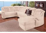 Wohnlandschaft SIT & MORE "Bellevue U-Form", beige (natur), B:327cm H:94cm T:217cm, PRIMABELLE-Microfaser (100% Polyester);SOFTLUX-Kunstleder;NaturLEDER (echtes Rindsleder), Sofas, Wohnlandschaft, wahlweise mit Schlaffunktion
