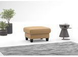 Polsterhocker OTTO HOME "Varese", beige (cappuccino), B:77cm H:49cm T:67cm, Hocker, Polsterhocker, Kreuznaht in beige
