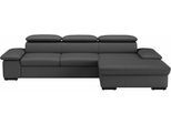 Ecksofa SIT & MORE "Alcudia L-Form", schwarz, B:286cm H:73cm T:174cm, Sofas, Ecksofa, wahlweise mit Schlaffunktion