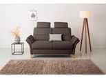 2-Sitzer OTTO HOME "Westerland", braun (dunkelbraun), B:166cm H:90cm T:89cm, 100% Polyester, Sofas, 2-Sitzer, Federkern-Polsterung. wahlweise mit Armlehnfunktion