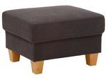Polsterhocker OTTO HOME "Conville", grau (fango), B:63cm H:48cm T:74cm, 100% Polyester, Hocker, Polsterhocker, Passend zur Servie "Conville", mit Federkern
