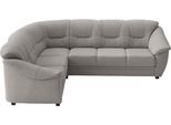 Ecksofa SIT & MORE "Savona L-Form, B. 262 cm, Komfortsitz, Eckcouch mit Stoff- & Lederwahl", grau, B:262cm H:90cm T:212cm, Sofas, Ecksofa, optional Schlaffunktion, Liegefl. 120x195 cm