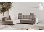 Ecksofa SIT & MORE "Zora", grau (taupe), B:244cm H:92cm T:212cm, 95% Polyester 5% Polyamid, Sofas, Ecksofa, wahlweise mit Schlaffunktion und Bettkasten