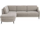 Ecksofa SIT & MORE "Soul L-Form", grau (anthrazit), B:257cm H:90cm T:239cm, 100% Polyester, Sofas, Ecksofa, wahlweise mit Schlaffunktion und Bettkasten oder Schubkasten