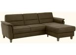 Ecksofa HOME AFFAIRE "Palmera L-Form, B: 244 cm - OTTO. Verlässliche Qualität.", grün (oliv), B:244cm H:89cm T:163cm, 100% Polyester;Struktur (100% Polyester);Luxus-Microfaser in Lederoptik (100% Polyester), Sofas, Ecksofa, optional Schlaffunktion & Bettkasten, Federkern