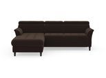 Ecksofa SIT & MORE "Marano L-Form", braun (espresso), B:257cm T:166cm, 98% Polyester, 2% Polyamid, Sofas, Ecksofa, inklusive Kopfteilverstellung, optional Schlaffunktion & Bettkasten